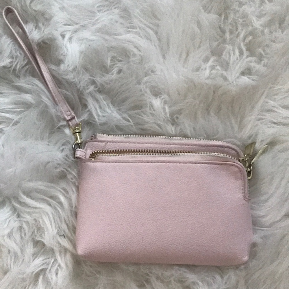 perfect condition baby pink wristlet
